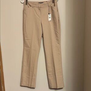 Express tan colour, barely boot, mid rise stretch dress pants size 8.new/tags